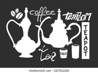 Classic teapot illustration