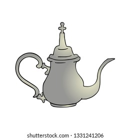 Classic teapot illustration