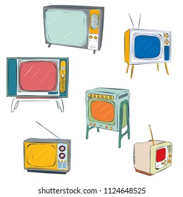 Classic television designs for prints and fabrics