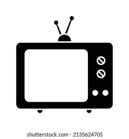 Imagen Clásica De Icono De Televisión. Ilustración vectorial eps10
