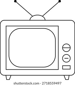 Klassisches Fernsehgerät, Vektorgrafik