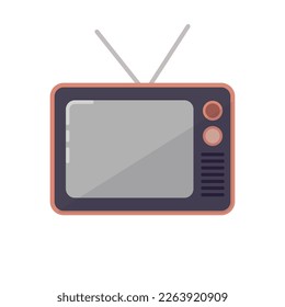 classic television vector illustration , tv icon , Graphic design element for motion 