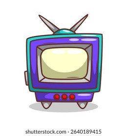  Classic television vintage illustration art