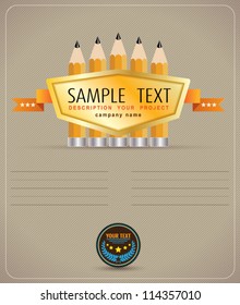 Classic template for advertising brochure with children, can use for business concept, education diagram, brochure object.