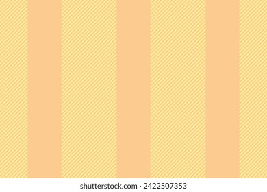 Classic texture vertical lines, festive background fabric pattern. Romance seamless textile stripe vector in orange and yellow colors.