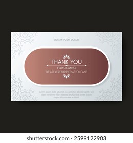 classic thank you wedding card
