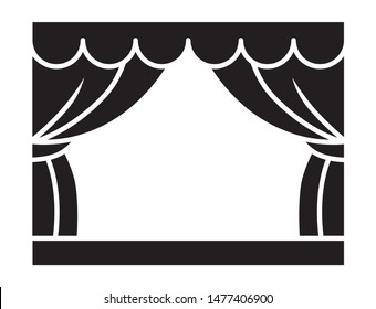 892 Theater clip art curtain Images, Stock Photos & Vectors | Shutterstock