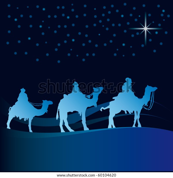 Classic Three Magic Scene Shining Star Stock Vector (Royalty Free) 60104620