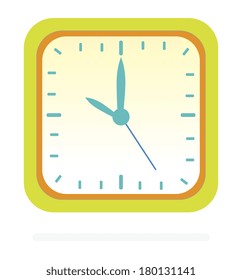 classic time watch over  white background vector illustration