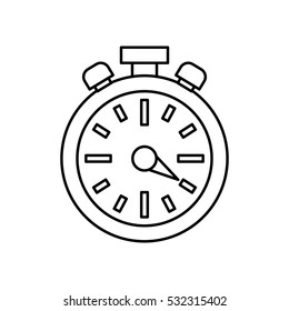 classic timer stopwatch icon vector illustration graphic design
