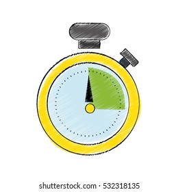 classic timer stopwatch icon vector illustration graphic design