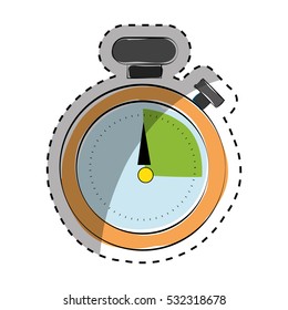 classic timer stopwatch icon vector illustration graphic design