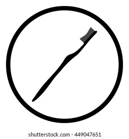 Classic toothbrush .Vector.