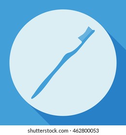 Classic toothbrush .Vector.
