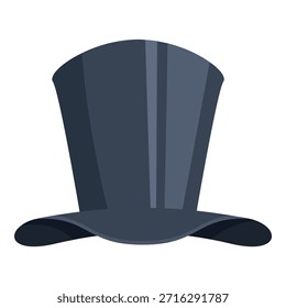 Sombrero de copa clásico que representa la alta sociedad, la riqueza y las ocasiones formales