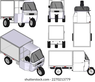 Classic traditional public transportation illustration vector sketch