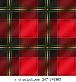 Classic Traditional Tartan Plaid Seamless Pattern. Trendy Vector Illustration in flat style