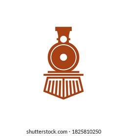 classic train locomotive logo for technology and industry