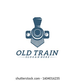 Classic train logo concept, Locomotive logo design vector template, Creative design, icon symbol