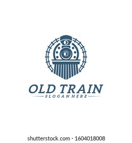 Classic train logo concept, Locomotive logo design vector template, Creative design, icon symbol