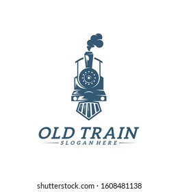 Classic train logo concept, Locomotive logo design vector template, Creative design, icon symbol