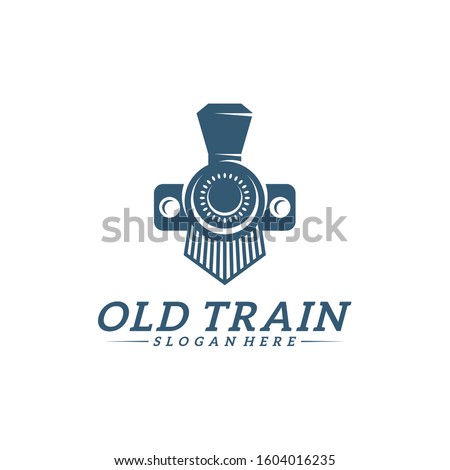 Classic train logo concept, Locomotive logo design vector template, Creative design, icon symbol