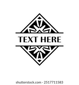 Classic Tribal Pattern Frame for Exotic Packaging