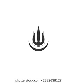 classic trident logo and icon