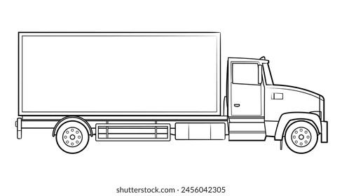 Classic truck - vector illustration of a vehicle.