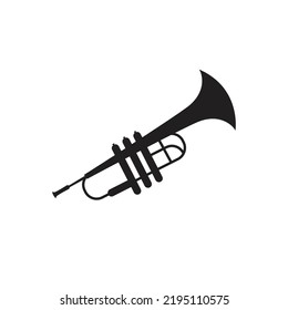 classic trumpet icon. Music symbol. trumpet silhouette vector icon
