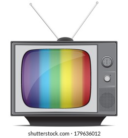 classic tv colorful no signal background