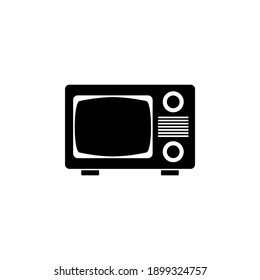 Icono de TV clásico aislado en fondo blanco. Vector De Icono De Tv Retro.