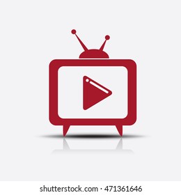 classic tv play icon