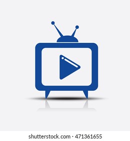 classic tv play icon
