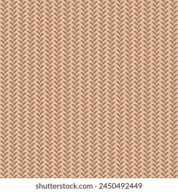 Classic tweed herringbone style pattern. Geometric lines print in beige color. Classical English background for wool textile fashion design.