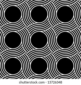 classic twisted curves - seamless background pattern