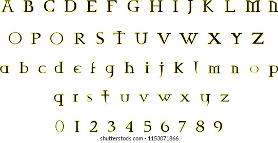 Classic typewriter font - Gothic font
