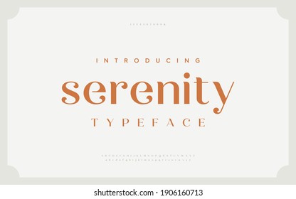 Classic typography elegant. Lettering minimal fashion designs. Alphabet uppercase, ampersand, ligatures. Vector illustration word.