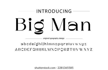 Classic typography serif font. Uppercase, lowercase, ligatures, ampersand, alternate, and number. Vector illustration word. Lettering Minimal Fashion Designs Romance Elegant.