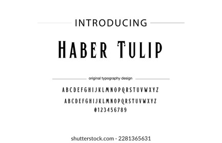 Classic typography serif font. Uppercase, lowercase, ligatures, ampersand, alternate, and number. Vector illustration word. Lettering Minimal Fashion Designs Romance Elegant.
