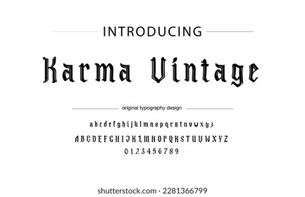 Classic typography serif font. Uppercase, lowercase, ligatures, ampersand, alternate, and number. Vector illustration word. Lettering Minimal Fashion Designs Romance Elegant.