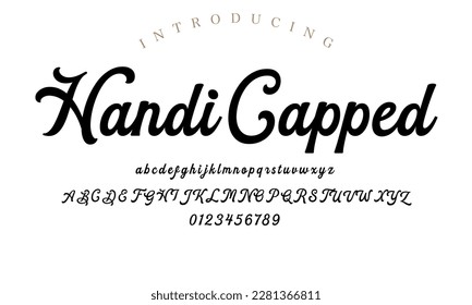 Classic typography serif font. Uppercase, lowercase, ligatures, ampersand, alternate, and number. Vector illustration word. Lettering Minimal Fashion Designs Romance Elegant.