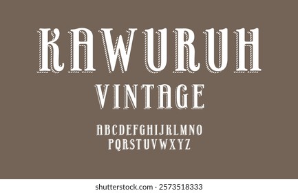 Classic typography serif font. Uppercase, lowercase, ligatures, ampersand, alternate, and number. Vector illustration word. Lettering Minimal Fashion Designs Romance Elegant.