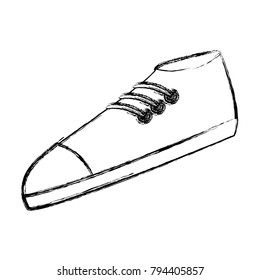 classic urban shoe vector