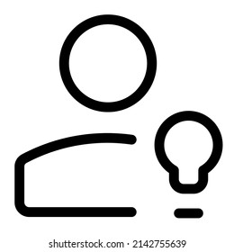 classic user multiple ideas with lightning bulb logotype