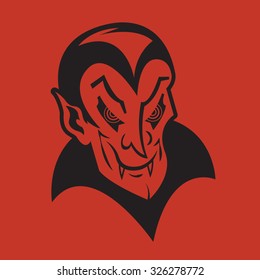 Classic Vampire - Halloween Vector Icon