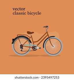 	
classic vector bicycle from the 80s and 90s ready to be in you work