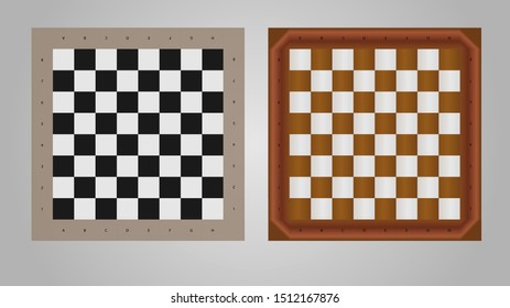 classic vector chess boards designs