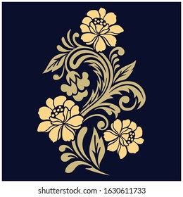 Classic  vector floral bunch for design element.
