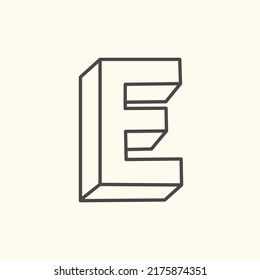 Classic Vector Illustration with the Letter “E” written in the centre.